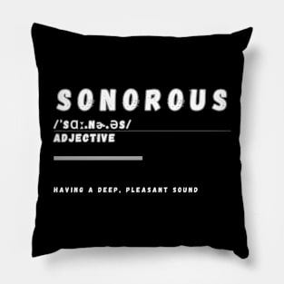 Word Sonorous Pillow