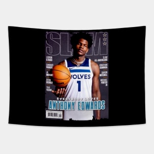 Slam - Anthony Edwards Jump Tapestry