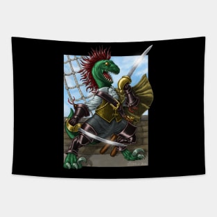 Velociraptor Swashbuckler Tapestry