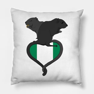 Gerbil Nigeria (dark) Pillow