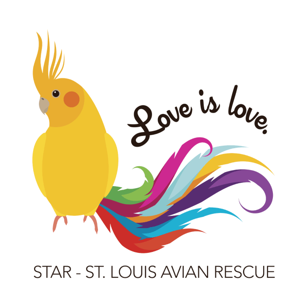 Cockatiel - Love is Love by STAR Avian Rescue