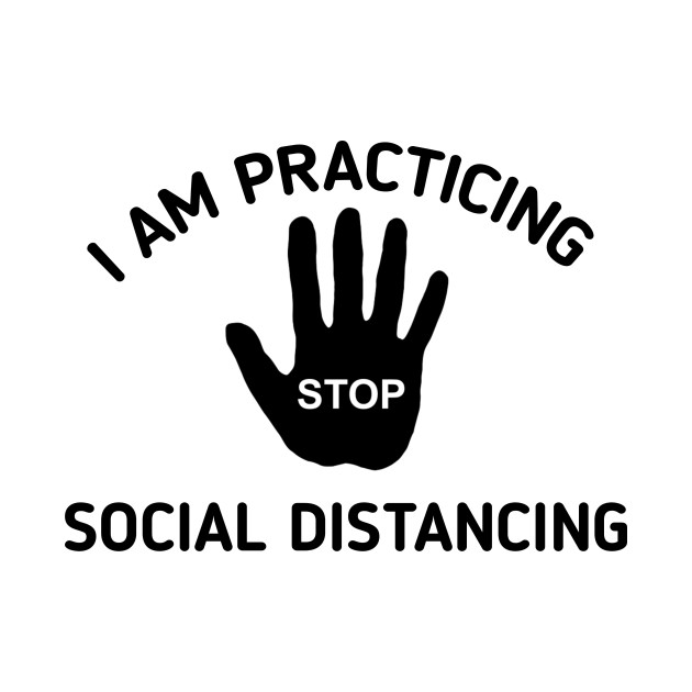 Social distancing Front and  back print by CreativeLimes