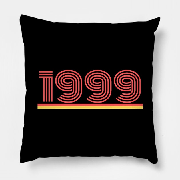 22th Birthday Gift for 22 Year Old Born In 1998 Retro Vintage Pillow by divawaddle