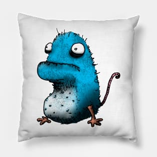 Weird Blue Creature Pillow