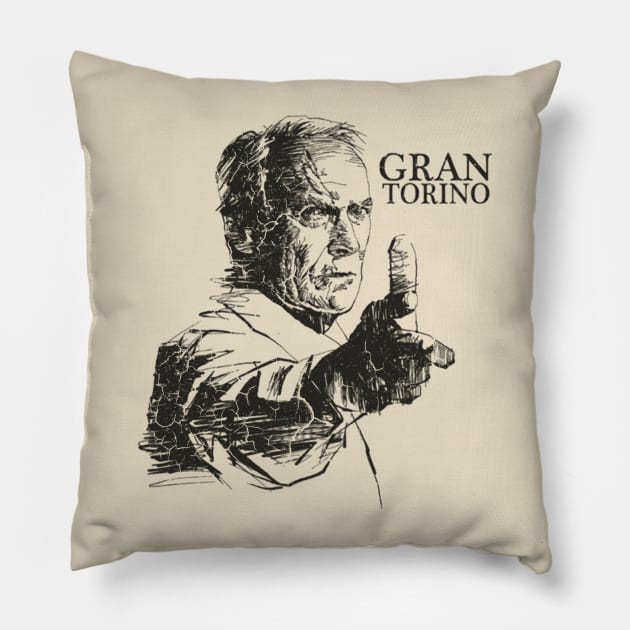 Ever notice - Gran Torino Classy Clint Pillow by venusblack