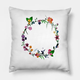 Floral Wreath Pillow