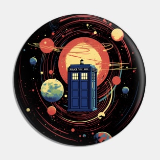 TARDIS - Space Art Pin