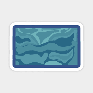 blue abstract texture Magnet