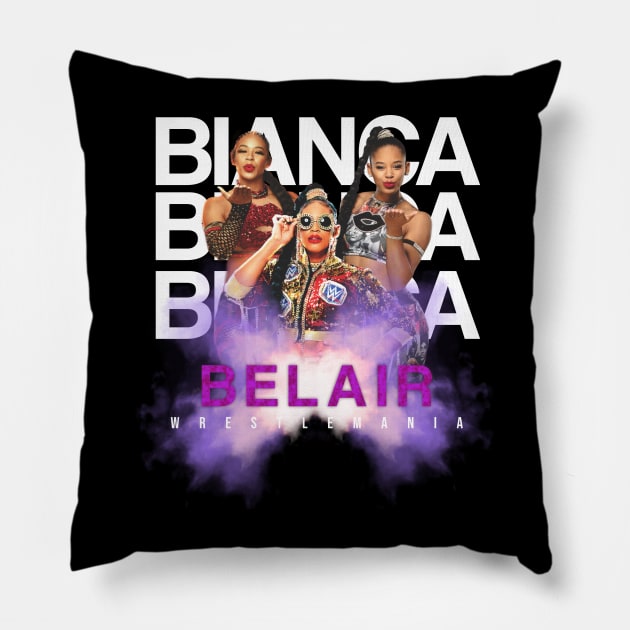 WOMEN WRESTLE BIANCA Pillow by rootrider88