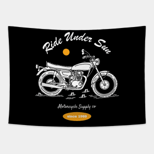 Vintage motorcycle Tapestry