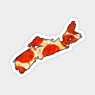 Nova Scotia Canada Pepperoni Pizza Magnet