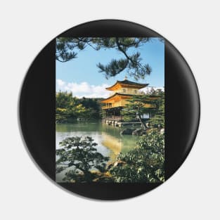 Golden Kyoto Temple Pin