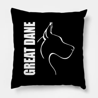 Great Dane profile dog lover Pillow