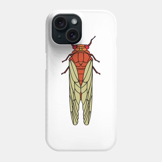 Cicada Graphic Phone Case by Huhnerdieb Apparel