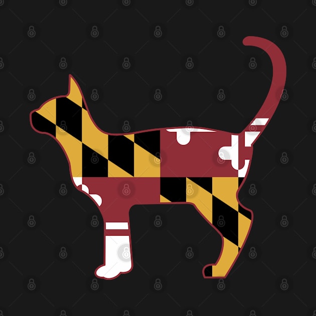 State of Maryland Flag for Cat Lovers 2 by Gsallicat