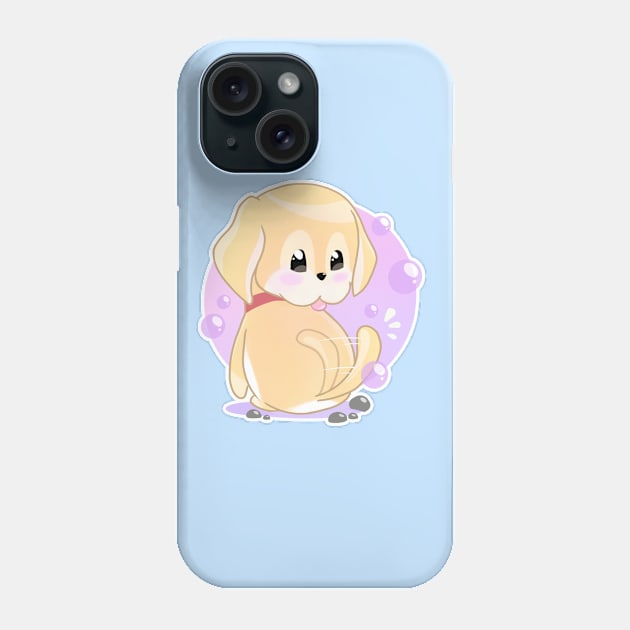 Cute Retriever Dog Phone Case by petlogo.id