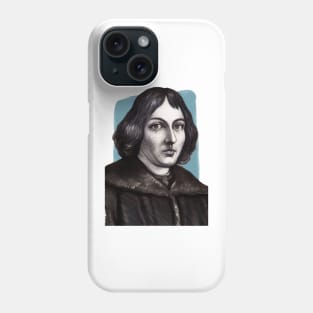 Polish Astronomer Nicolaus Copernicus illustration Phone Case