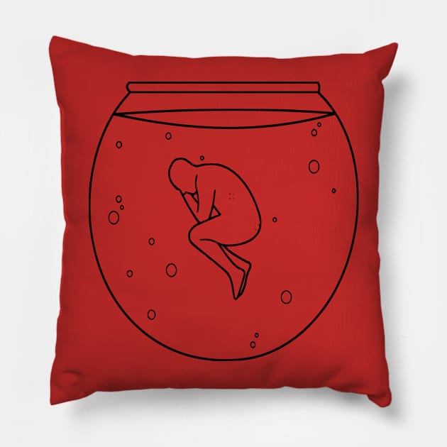 Fishbowl Pillow by AudienceOfOne