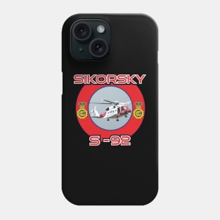 UK Coastguard Helicopter, Sikorsky S-92 Phone Case