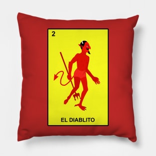 Loteria El Diablito Pillow