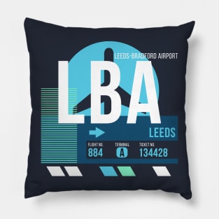 Leeds (LBA) Airport // Sunset Baggage Tag Pillow