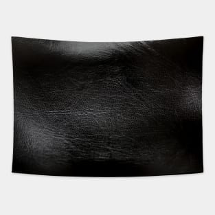 Black Leather Texture Tapestry