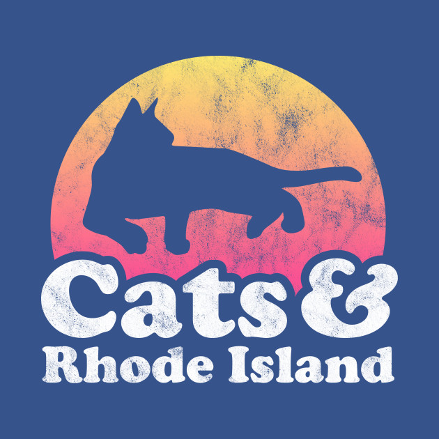 Disover Cats and Rhode Island Gift for Men, Women, Kids - Rhode Island - T-Shirt