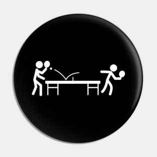 Ping Pong Table Tennis Stick Figures Pingpong Pin