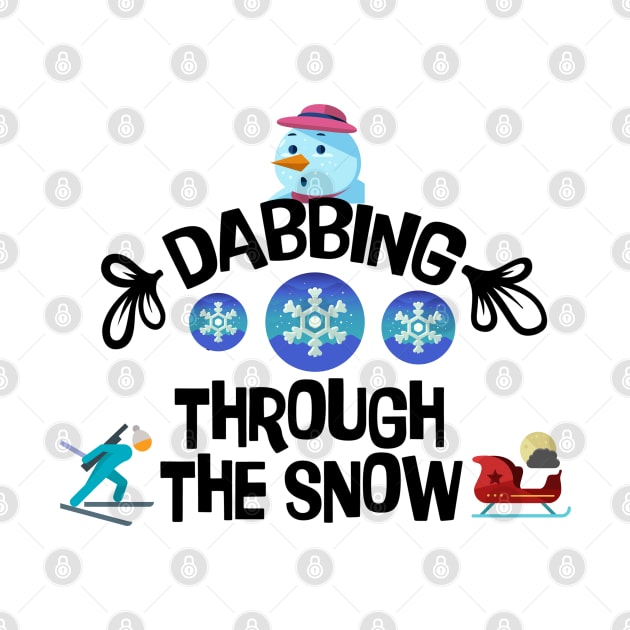 Funny Shirt, dabbing through the snow, Gift and Décor Idea by Parin Shop