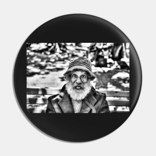 Funny Old Cuban Man Pin