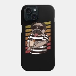 Cool Coffee Pug Phone Case