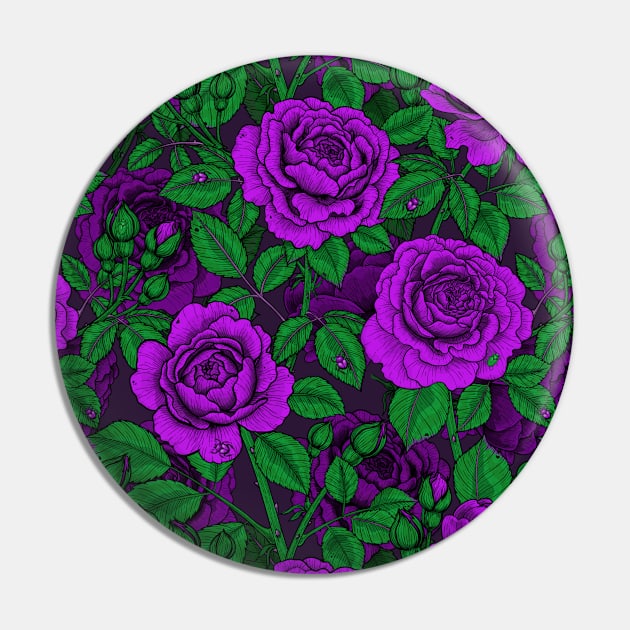 Purple roses Pin by katerinamk