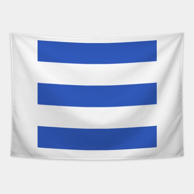 Blue and White Stripes 5 Tapestry by ALifeSavored