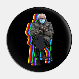 Rainbow Bernie Sanders Pin