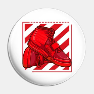 Hypebeast Red Sneaker Pin