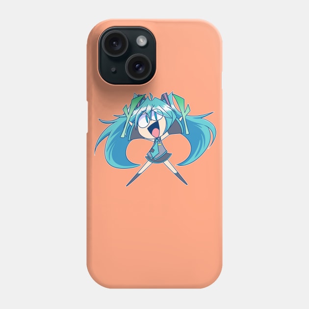 Miku Time Phone Case by ChrisCrossCrunch