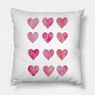 Pink hearts Pillow