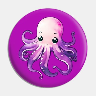 Cute Purple Octopus Pin