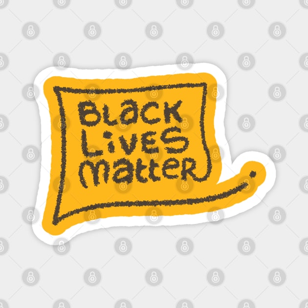 Black Ally - Black Lives Matter - All Lives Matter Magnet by applebubble