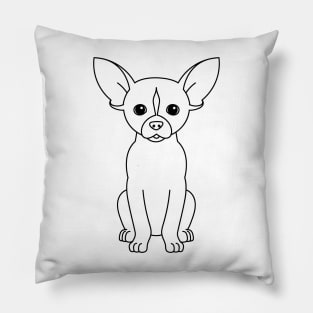 Minimalist Chihuahua Pillow