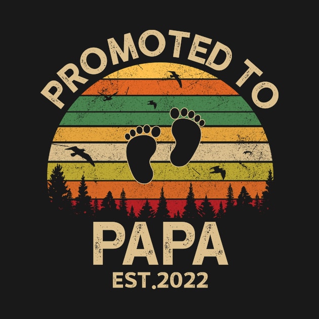 Promoted To Papa Est 2022 Pregnancy Announcement Vintage by Michelin