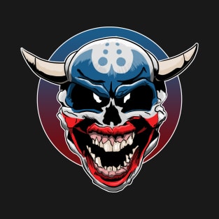 Evil Demon Clown Skull T-Shirt