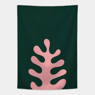 Abstract Shape Botanical Plant Green, Scandi Artwork Tapestry