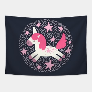 Cute Unicorn Tapestry