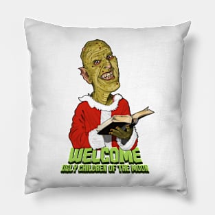 Christmas with Cookie - Welcome Ugly Children Pillow