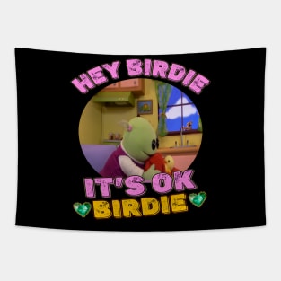 Hey Birdie It Is Ok Birdie - Cute Nanalan Birdie Trendy Scene Tapestry