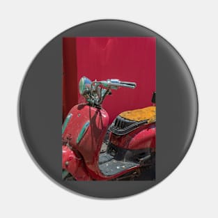 Old motorbike Pin