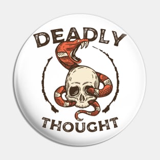 Halloween Deadly Thoughts Pin