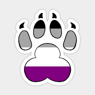 LGBTQ+ Paw Print Flags Magnet