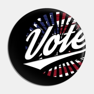 Vote Patriotic Design Pin